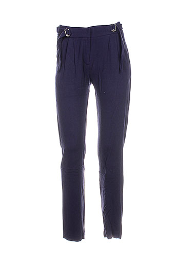 la petite francaise pantalons femme de couleur bleu