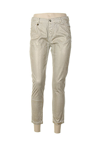 nana nucci pantalons femme de couleur beige