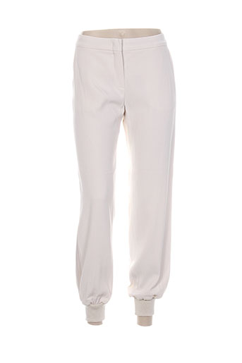 maxmara pantalons femme de couleur beige