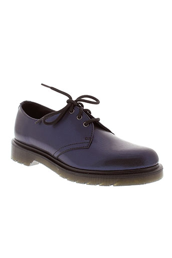 dr et martens derby femme de couleur bleu
