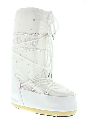 moon boot chaussures femme de couleur blanc