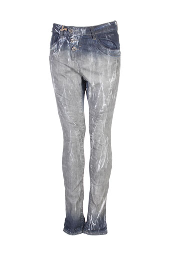 please jeans femme de couleur gris