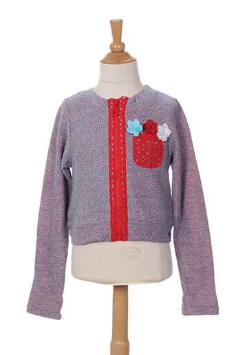 tuc tuc gilets fille de couleur bleu