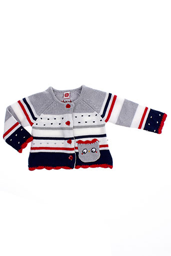 tuc tuc gilets fille de couleur gris