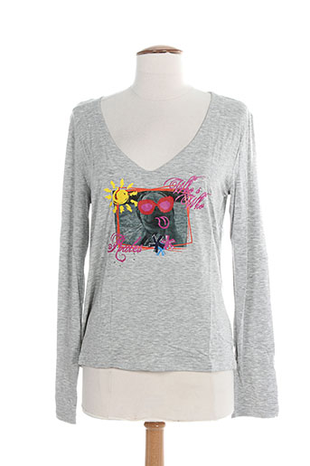 who's who t-shirts femme de couleur gris