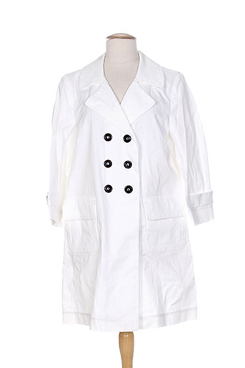 pablo gerard darel manteaux femme de couleur blanc