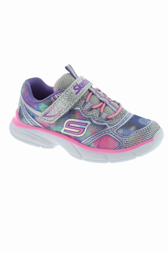 skechers baskets fille de couleur rose