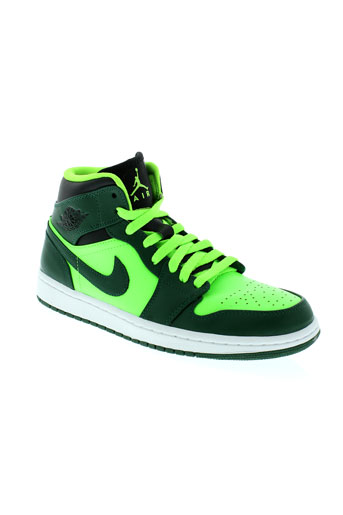 jordan baskets homme de couleur vert