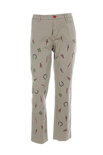 femme by michele rossi pantalons femme de couleur beige