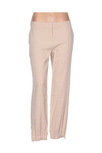 maxmara pantalons femme de couleur chair