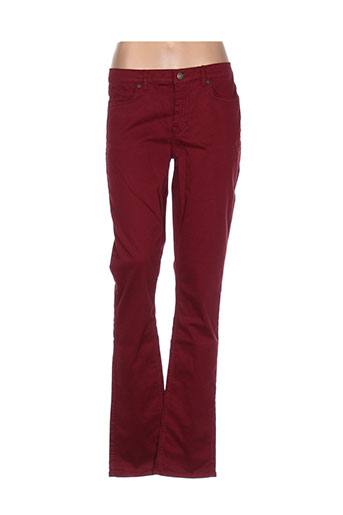 gant pantalons femme de couleur rouge