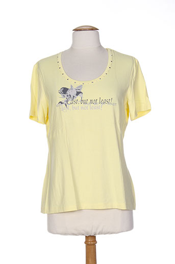 frank walder t-shirts femme de couleur jaune