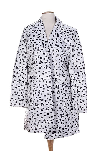 morgan manteaux femme de couleur blanc