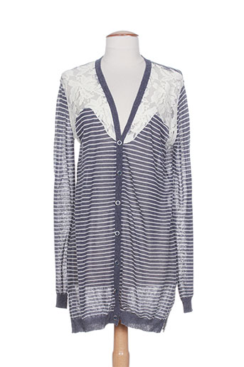 nana nucci gilets femme de couleur bleu