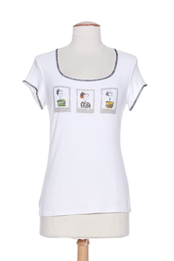 olivier philips t-shirts femme de couleur blanc