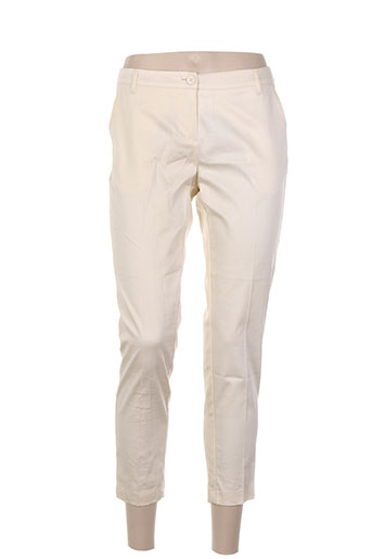 fracomina pantalons femme de couleur beige