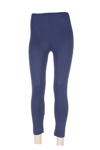 ichi pantalons femme de couleur bleu