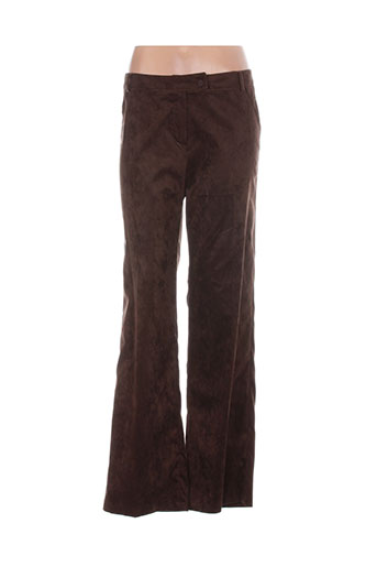 femmes je vous aime pantalons femme de couleur marron