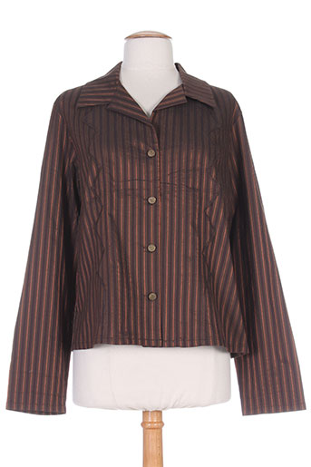 coco menthe chemises femme de couleur marron
