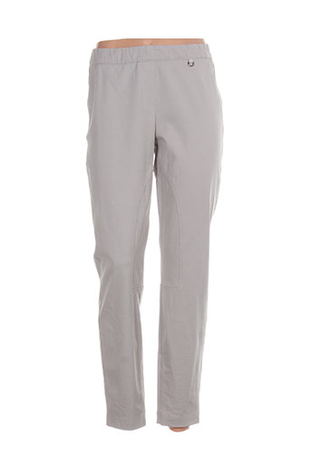 luisa cerano pantalons femme de couleur gris