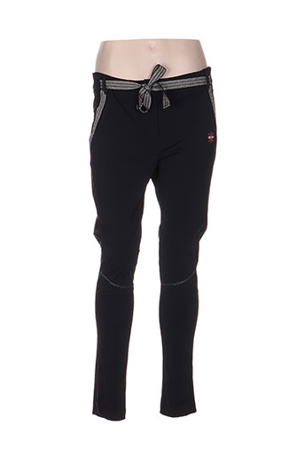 garella pantalons femme de couleur noir