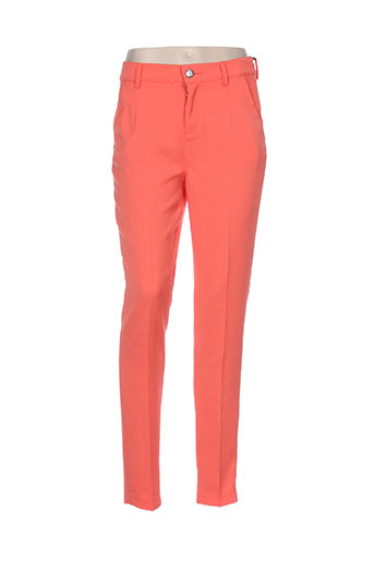 guess pantalons femme de couleur orange
