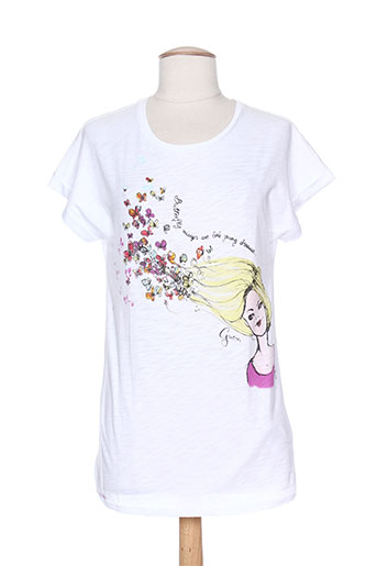 guess tuniques fille de couleur blanc