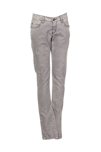 ikks jeans fille de couleur gris