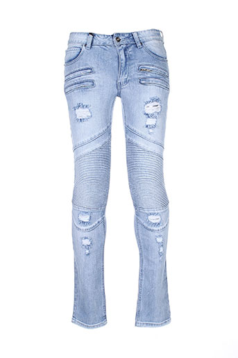 black kaviar jeans homme de couleur bleu