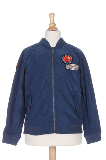 pepe jeans manteaux garçon de couleur bleu