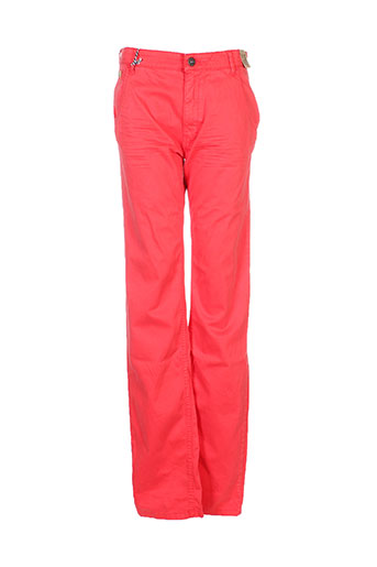 redskins pantalons garçon de couleur rouge