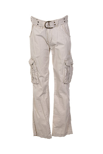 kaporal pantalons garçon de couleur beige