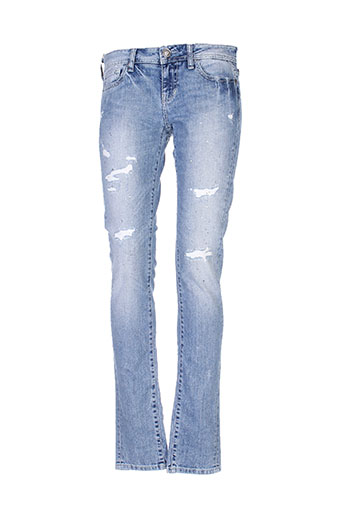 guess jeans femme de couleur bleu