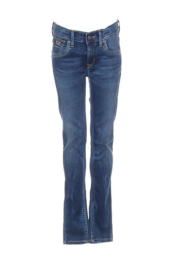 pepe jeans jeans fille de couleur bleu