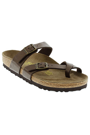 birkenstock mules et sabots femme de couleur marron