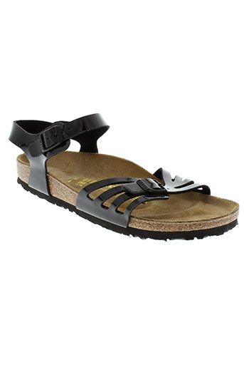 birkenstock sandales et nu et pieds femme de couleur noir
