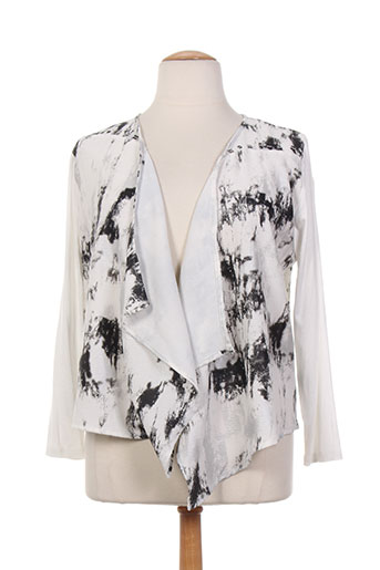 felino gilets femme de couleur blanc