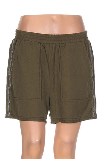 8pm shorts / bermudas femme de couleur vert