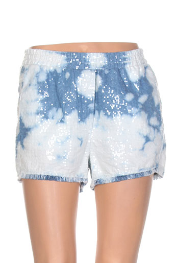 8pm shorts / bermudas femme de couleur bleu