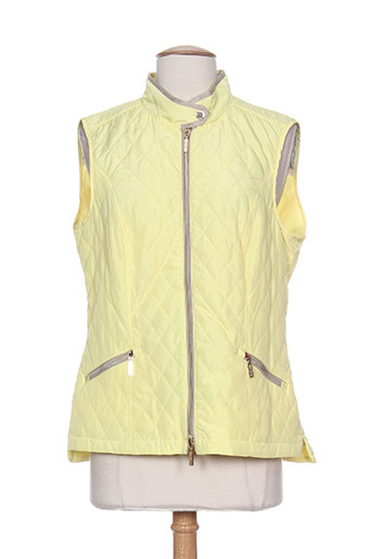 white label gilets femme de couleur jaune