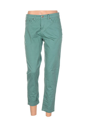imitz pantalons femme de couleur vert