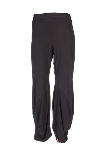 double jeu pantalons femme de couleur marron