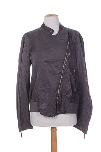 high vestes femme de couleur gris