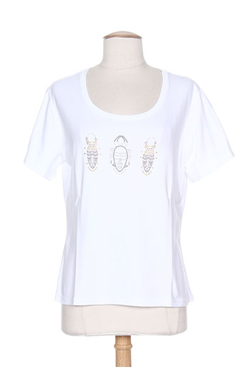 couleur d'ivoire t-shirts / tops femme de couleur blanc