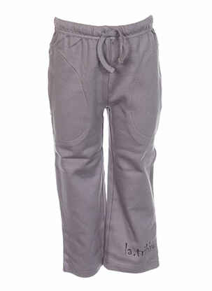 Pantalon casual gris LA TRIBBU pour fille