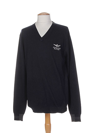 aeronautica pulls homme de couleur bleu