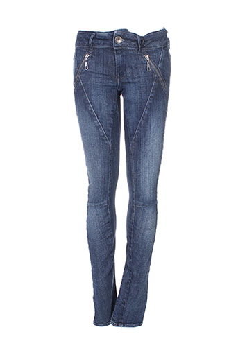guess jeans femme de couleur bleu