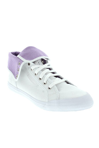le et coq et sportif baskets femme de couleur blanc