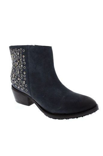 any boots chaussures femme de couleur bleu