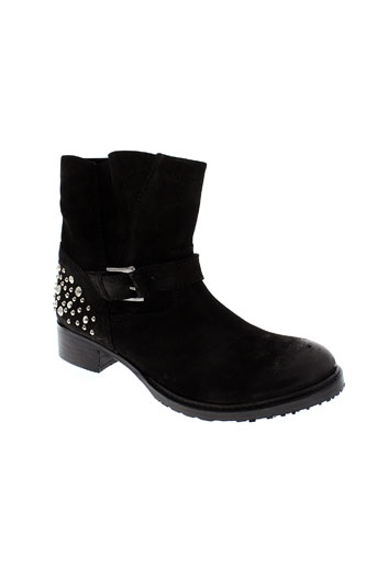 any boots chaussures femme de couleur noir